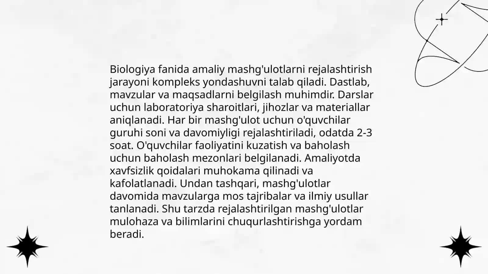 Biologiyadan amaliy mashgʻulotlarni tashkillashtirish oʻtkazish metodikasi 4