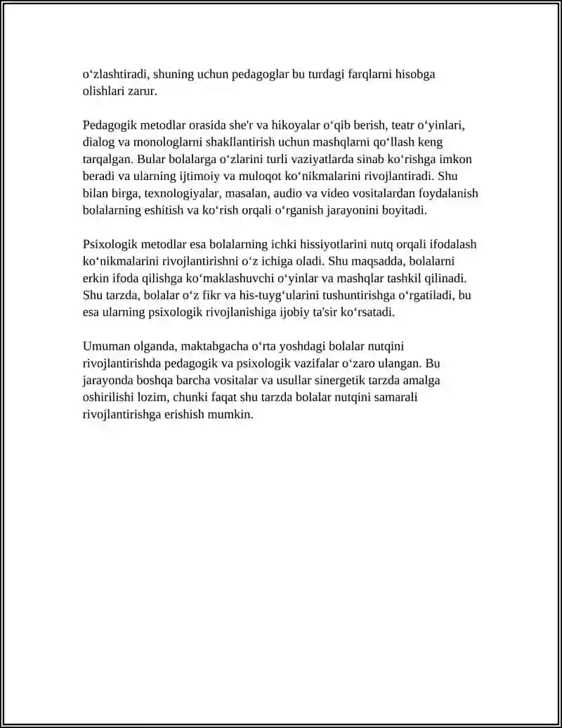 MAKTABGACHA ORTA YOSHDAGI BOLALAR NUTQINI OSTIRISHNING VAZIFALARI METODLARI VA VOSITALARI 4
