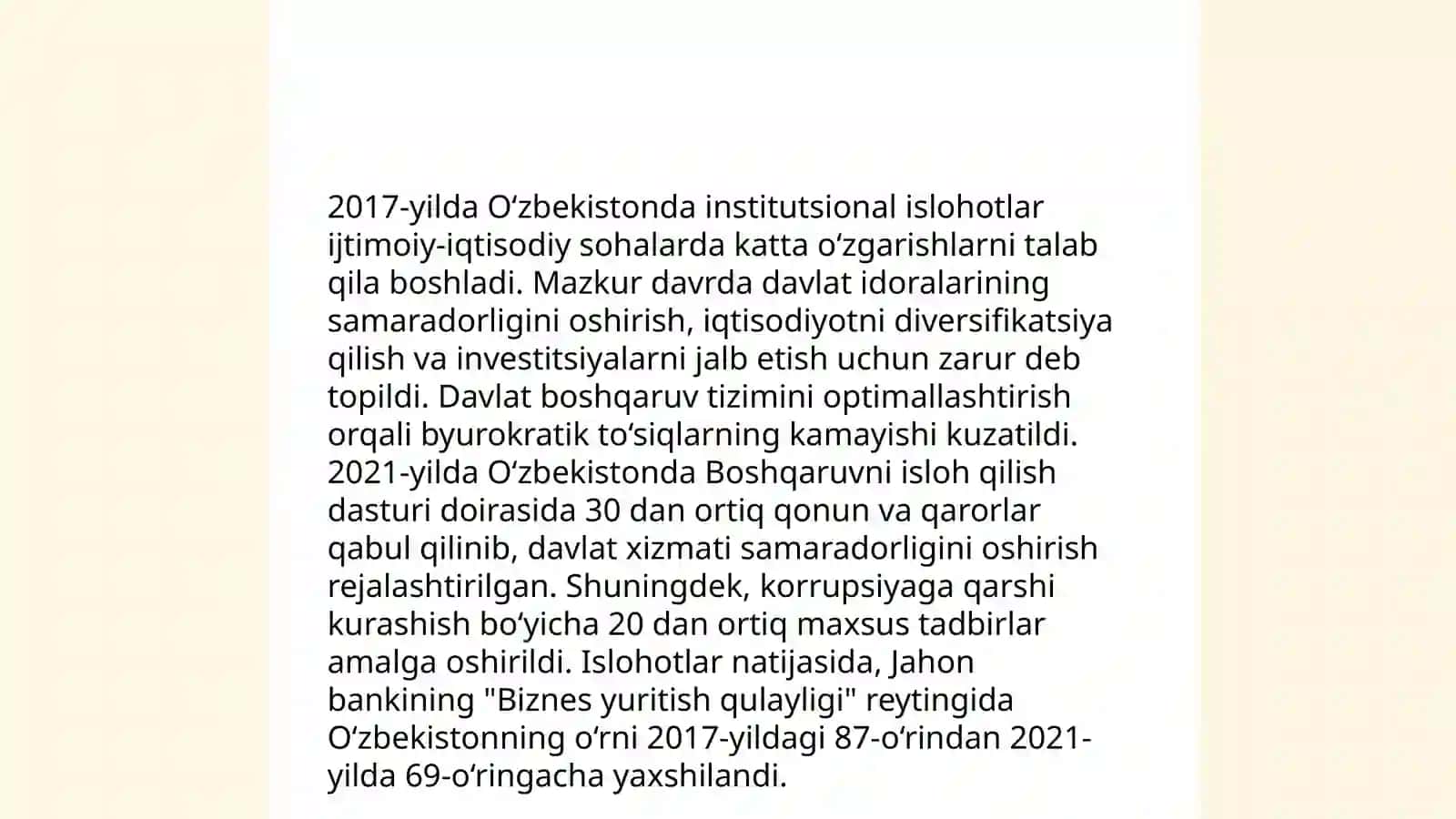 Mamlakatni modernizatsiya qilish sharoitida institutional islohotlar 4