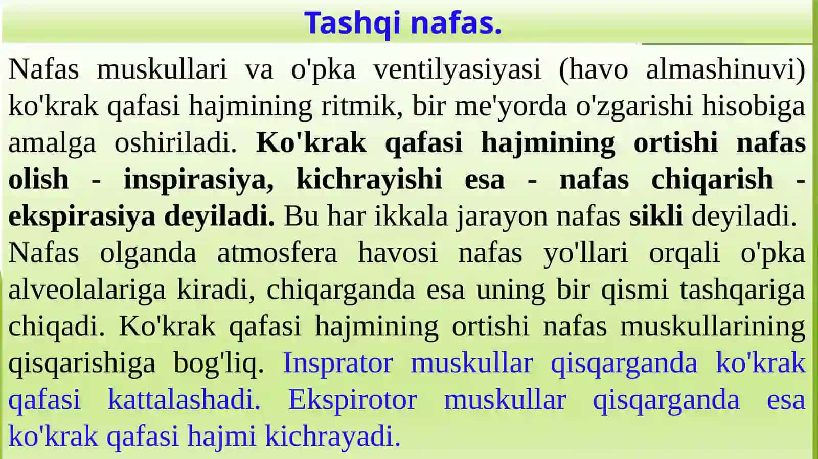 Nafastizimlarining yosh xususiyatlari va gigiyenasi 4
