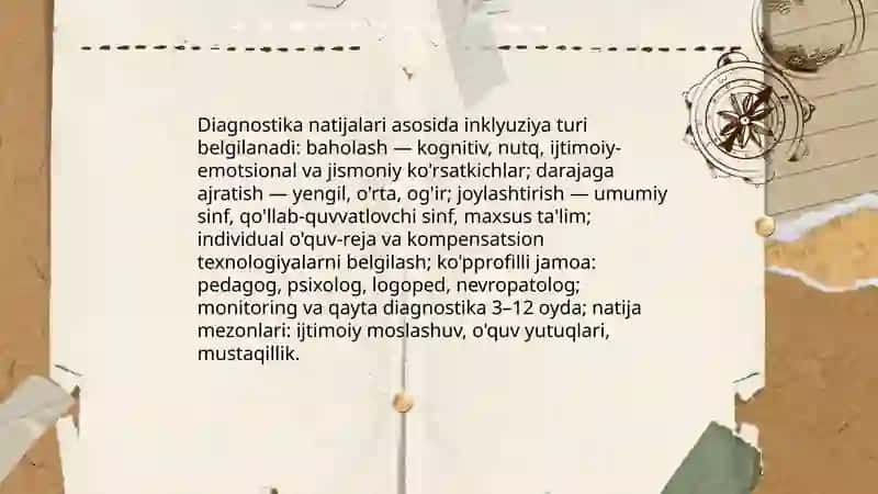 Rivojlanishdagi nuqsonning chuqurligi va inklyuziya modelini tanlash asoslari 4