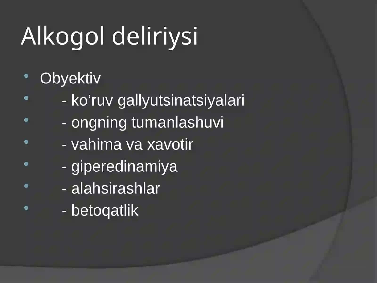 Alkogolizm va Giyohvandlikda bemorlar psixologiyasi 4