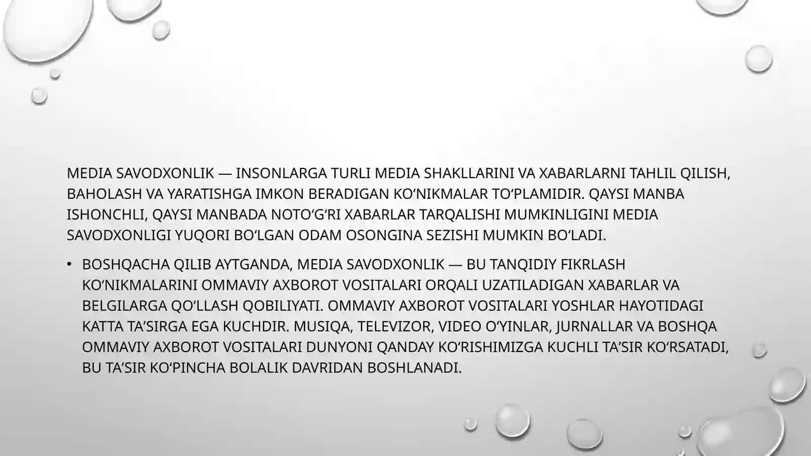 media savodxonlik va axborot madaniyati Ifanidan tayyorlagan TAQDIMOTI 4