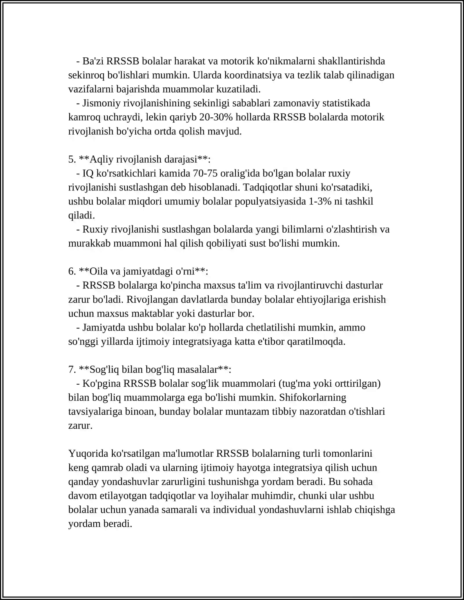 RUXIY RIVOJLANISHI SUSTLASHGAN BOLALARNING OʻZIGA XOS XUSUSIYATLARI 4