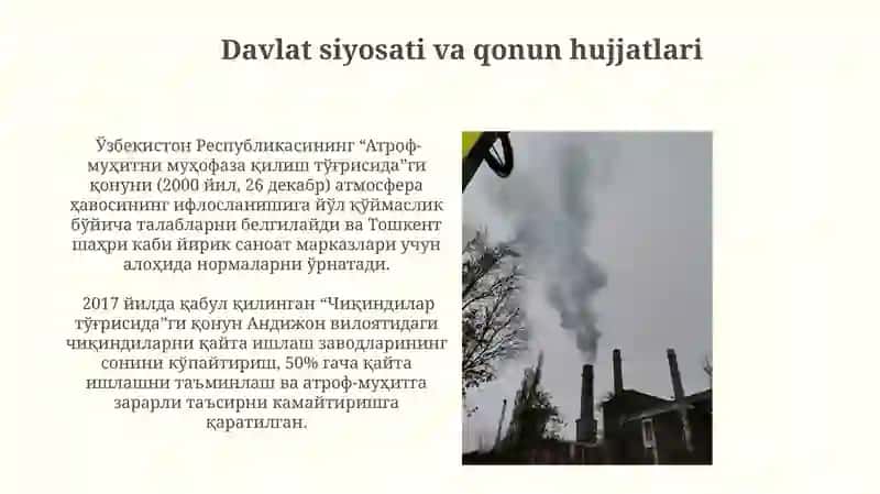 Havoning mahalliy va mintaqaviy ifloslanishi 4