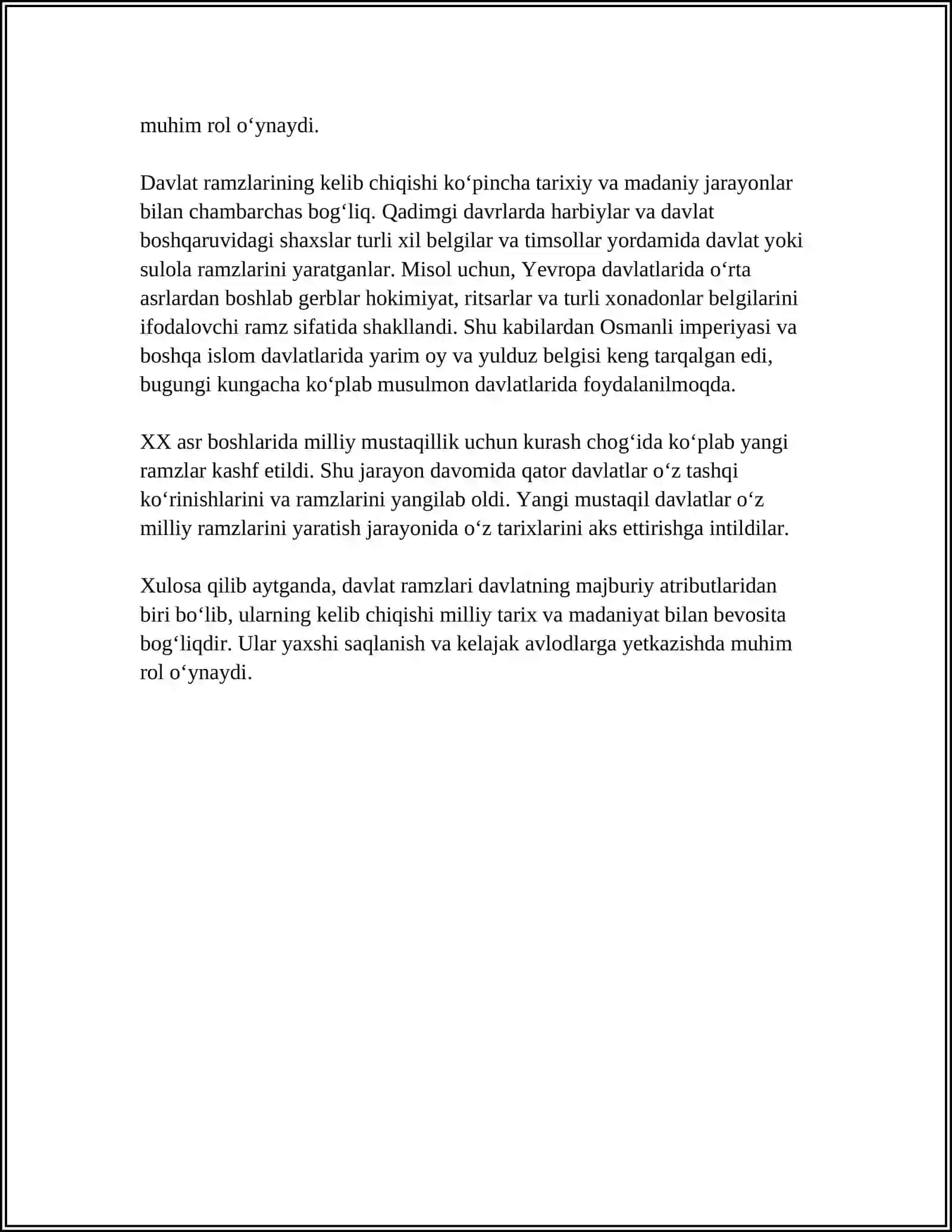 DAVLAT RAMZLARI TOʻGʻRISIDA TAHLILIY MATERIAL 4