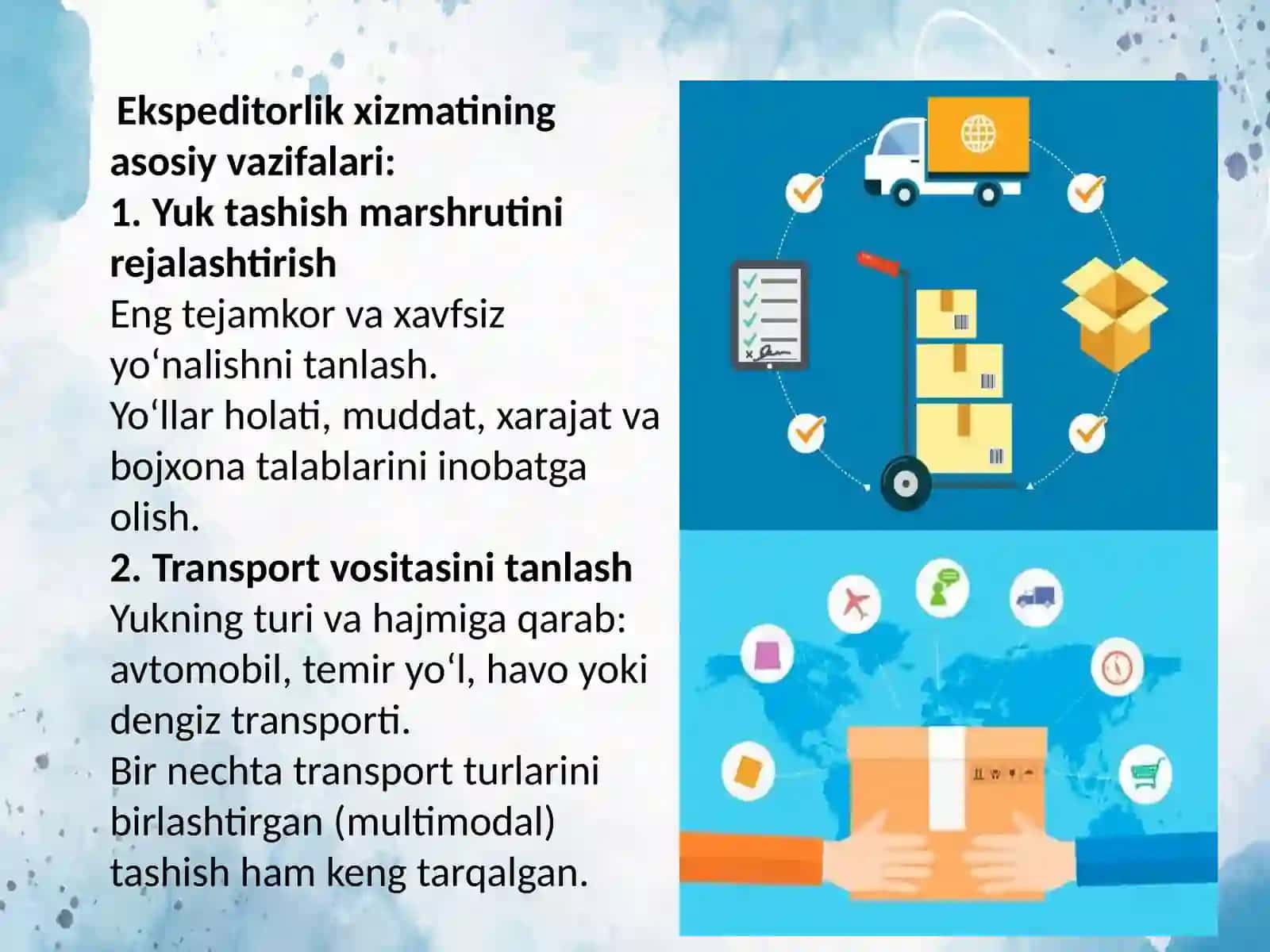 Transport-ekspeditorlik xizmatlarini bajarishda GPS tizimidan foydalanish 4