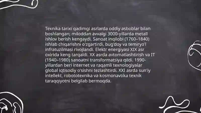 Texnik sohaga kirish: taʼrifi va maqsadi 4