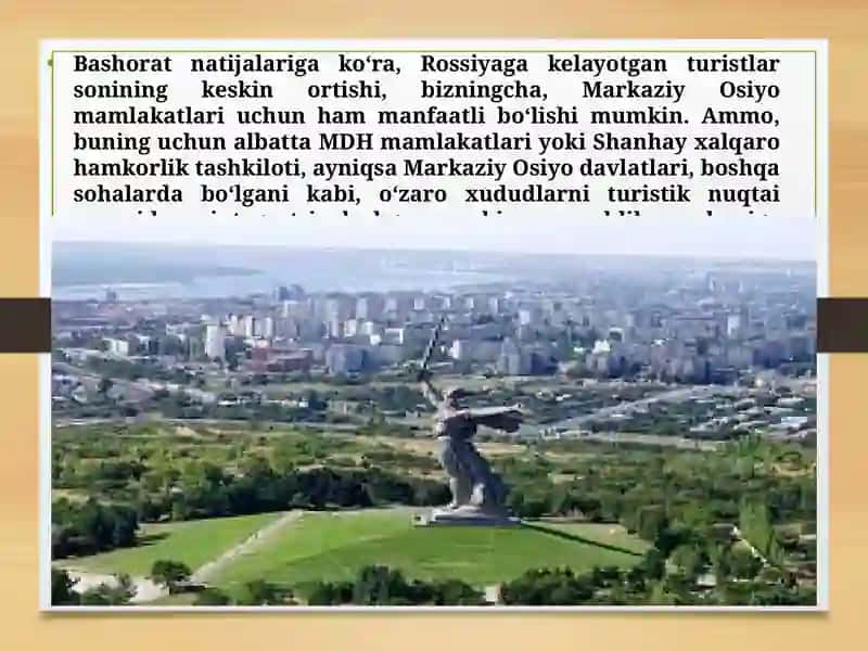 XALQARO TURIZM VA O’ZBEKISTONDA TURIZMNI RIVOJLANTIRISHNING BAZI MASALALARI 4
