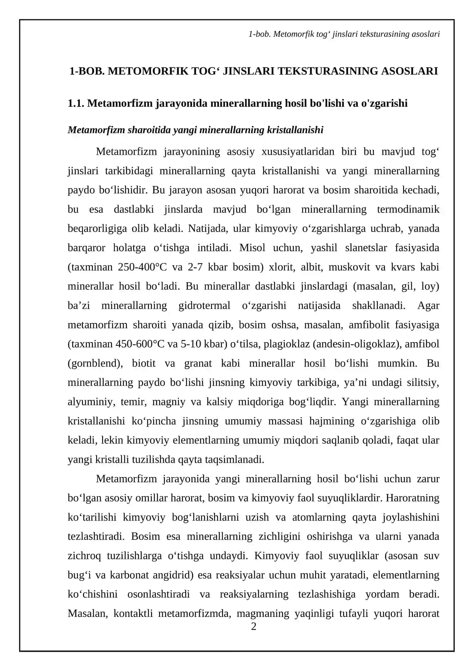 Metomorfik togʻ jinslari tekusturasi va strukturalari 4