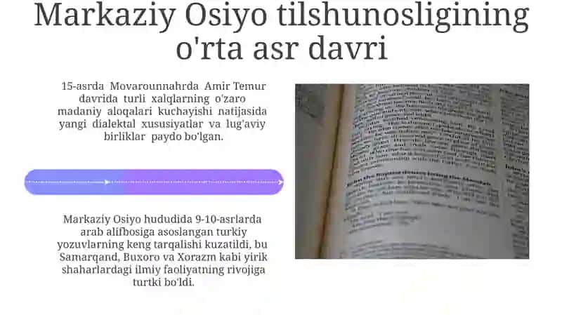 O'rta asrlar tilshunosligi (Arab O'rta Osiyo Yevropa va Rus tilshunosligi) 4