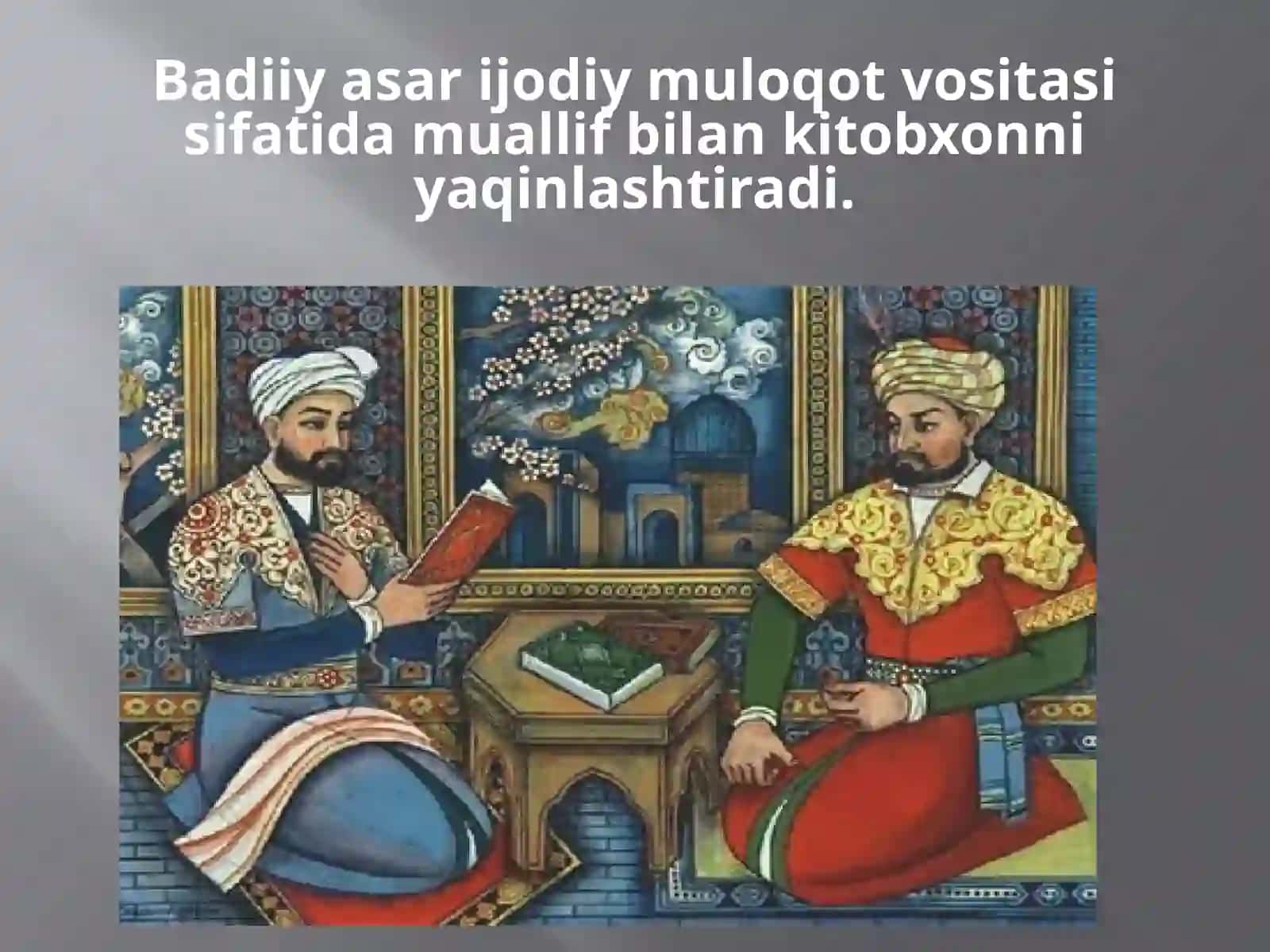 Badiiy asar haqida ta’limot 4