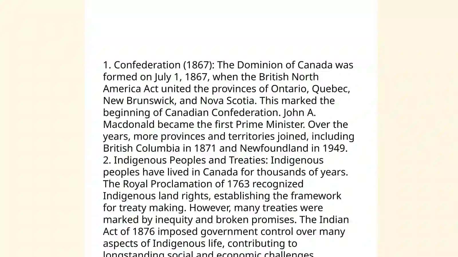 general information about canada 4