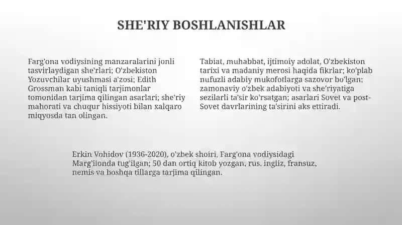 Erkin Vohidov hayoti va ijodi 4