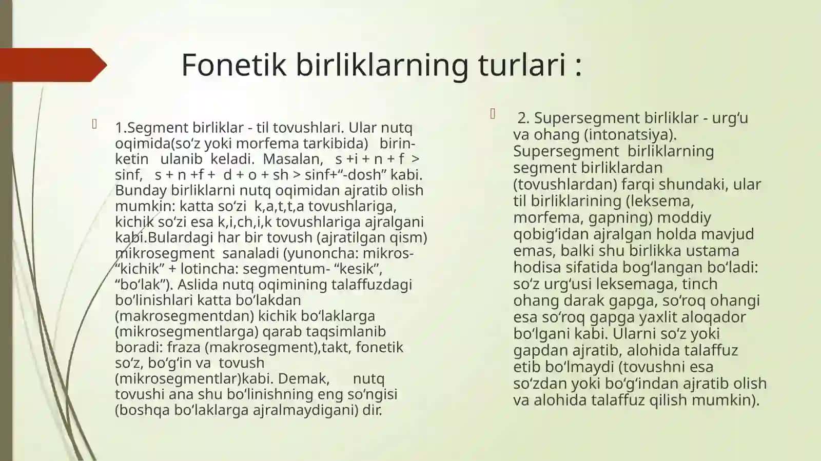 Fonetika haqida ma'lumot. Fonetika va uning turlari 4