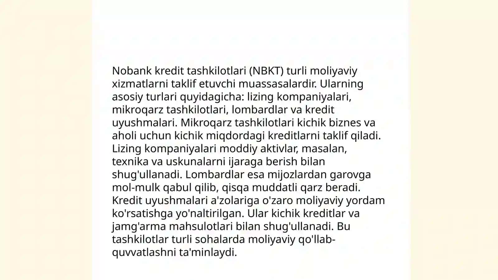 Nobank kredit tashkilotlar 4