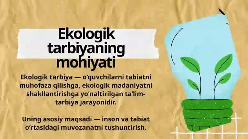 Biologiya darslarida ekologik tarbiya masalalari 4