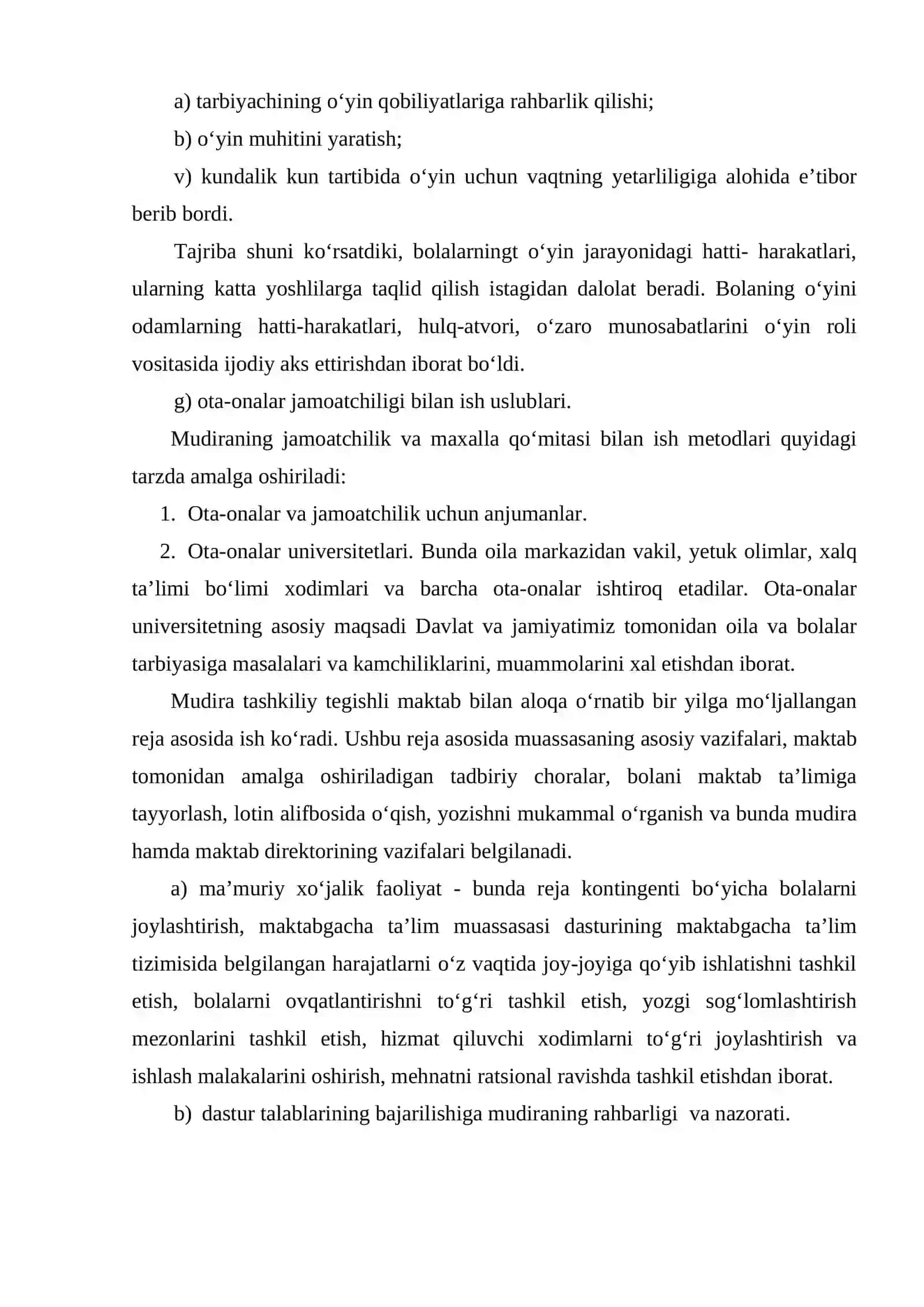 Mudira – maktabgacha ta’lim muassasasi rahbari 4