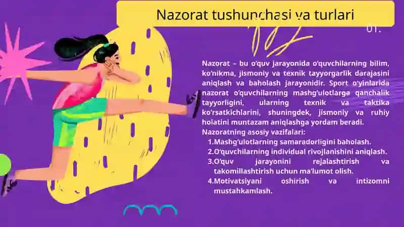 Sport o'yinlarida o'quv mashg'ulotlarini nazorat qilish va baholash usullari 4