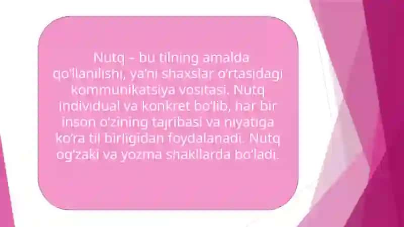 Hozirgi o‘zbek tilida lison,  nutq me’yor munosabati 4