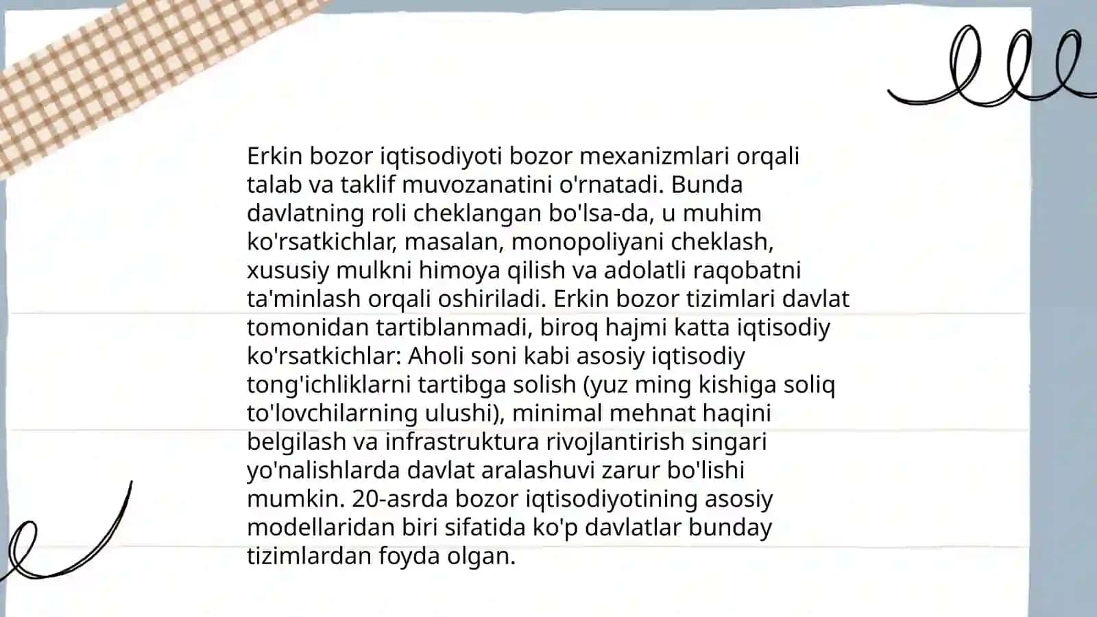 Bozor iqtisodiyoti va uning mexanizmlari 4