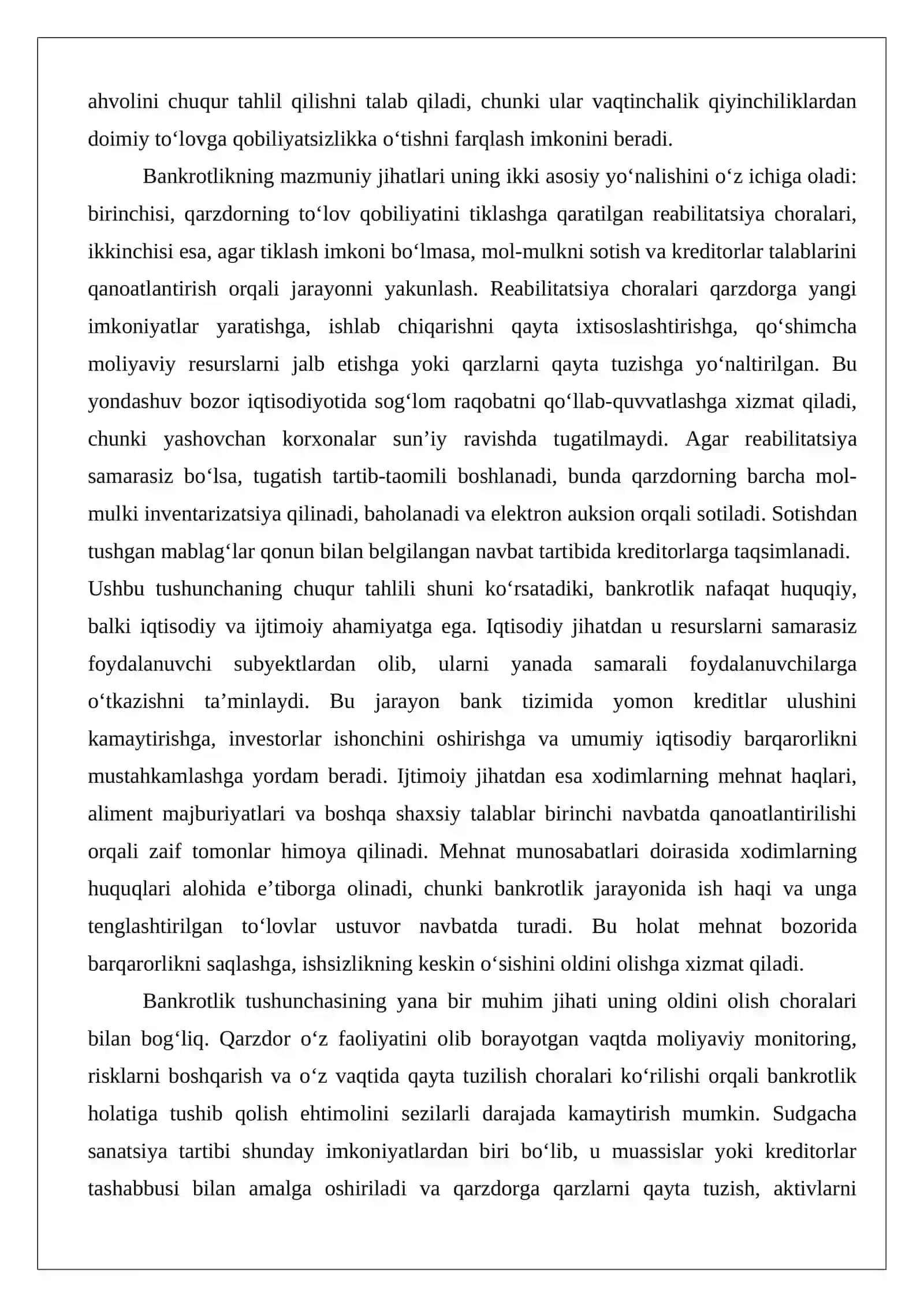 Bankrotlik to‘g‘risidagi ishlarni iqtisodiy sudda ko‘rish 4