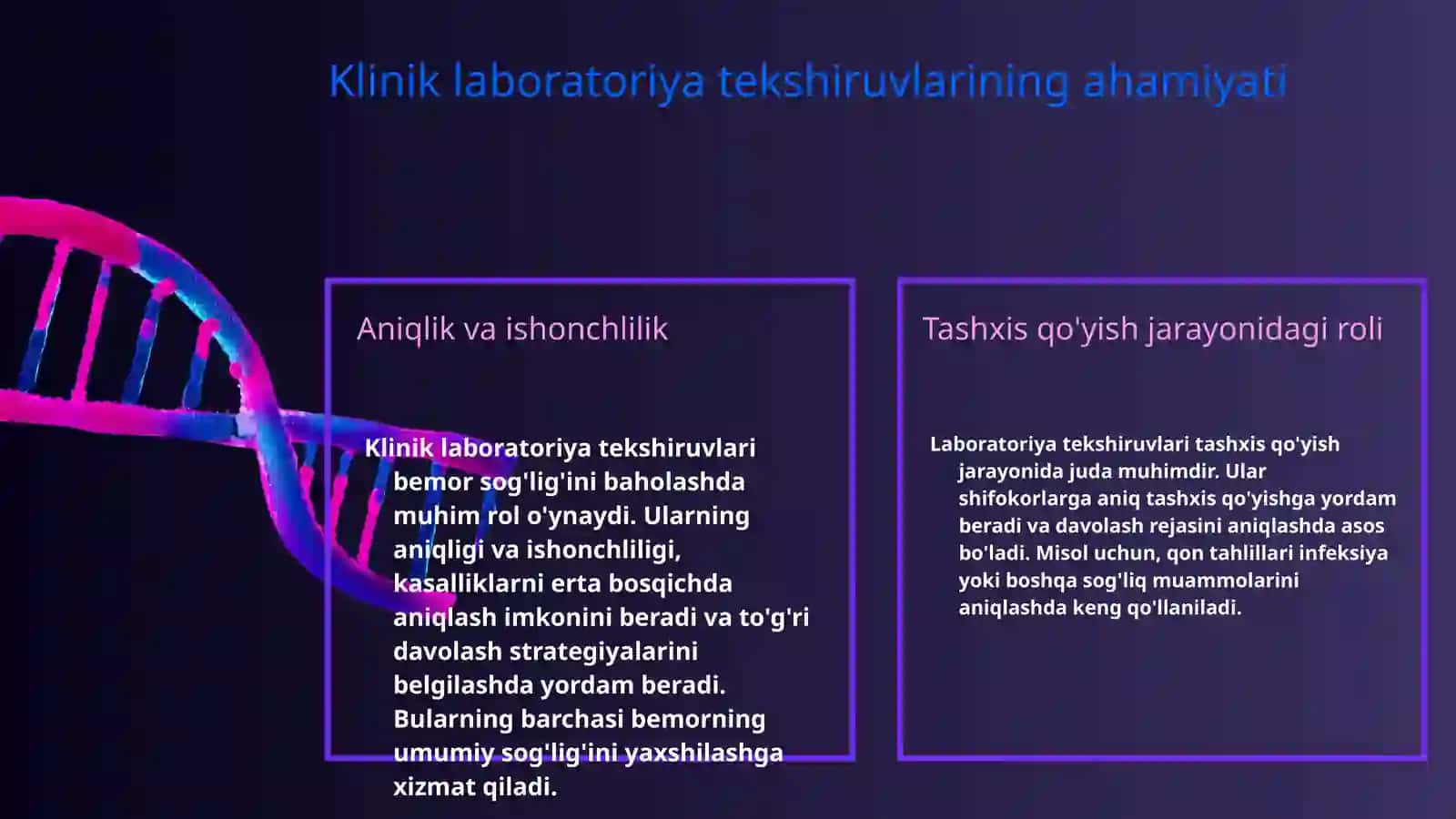 Miqdor va sifat klinik laboratoriya tekshiruvlari 4
