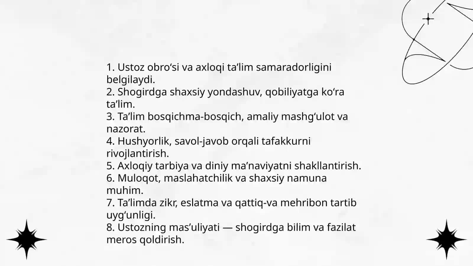 Sharq mamlakati allomalarining oʻqituvchilik kasbiga oid ilk qarashlari 4