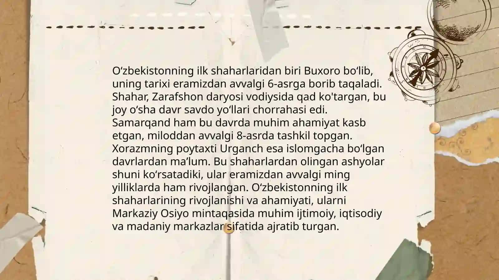 Õzbekiston hududidagi ilk shaharlar 4