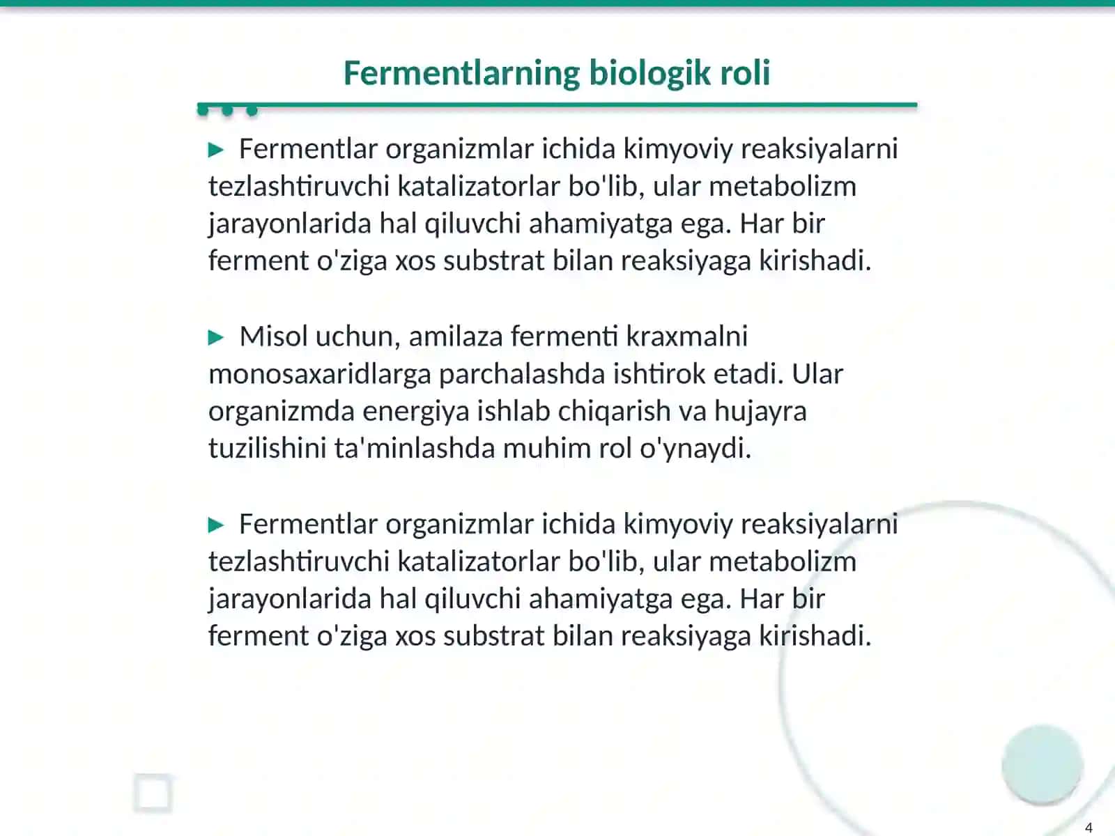 maqsadli fermentlarni ishlab chiqiw un hujayralarni ostrish 4