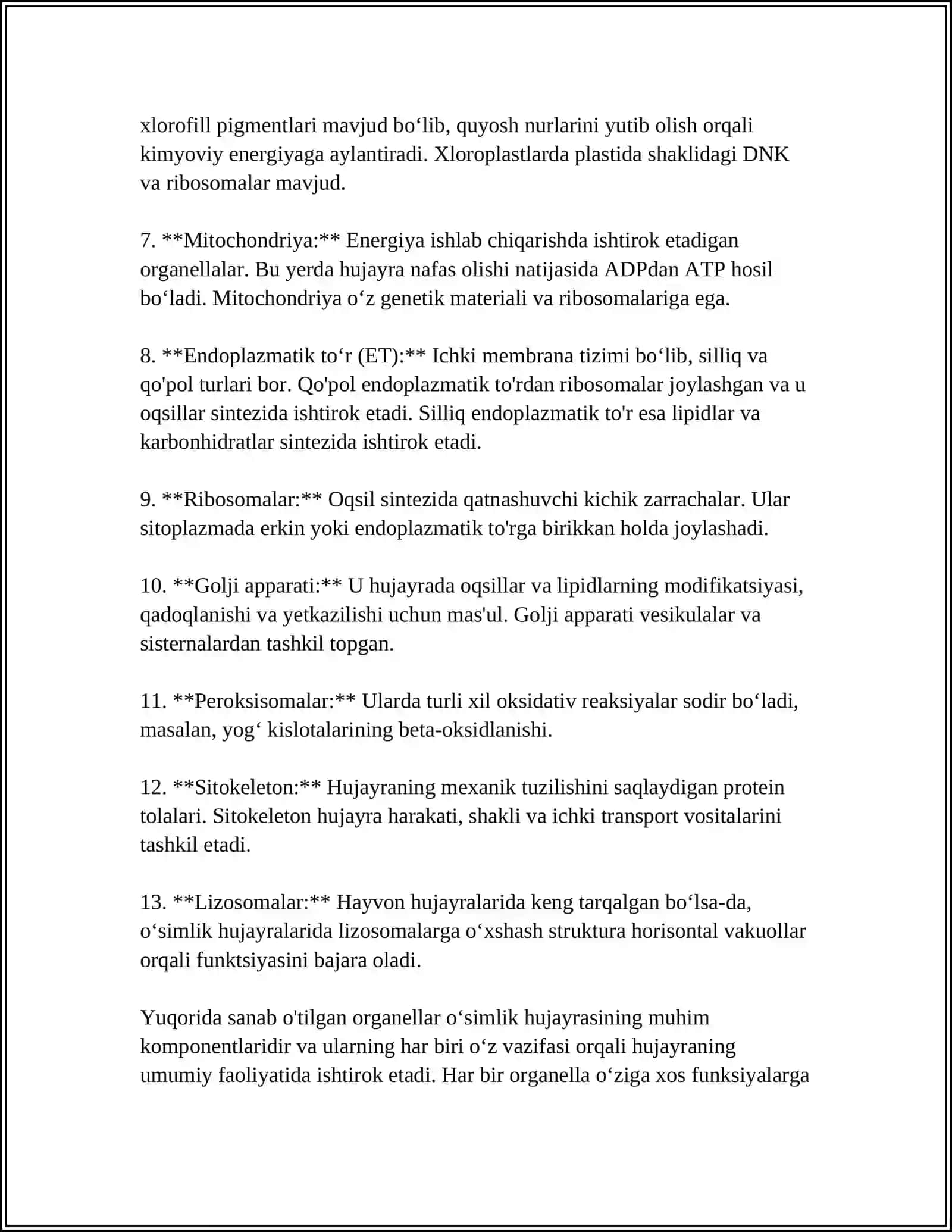 O'SIMLIKLARNING HUJAYRASINING FIZIOLOGIYASI 4