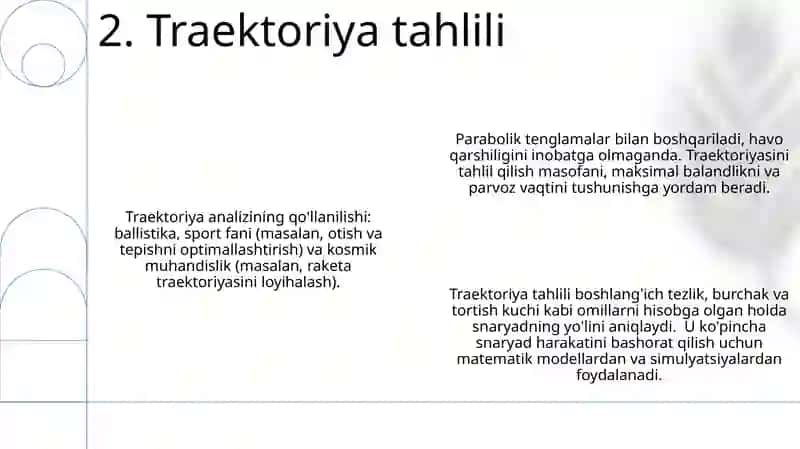 Gorizantga qiya otilgan jism harakati 4