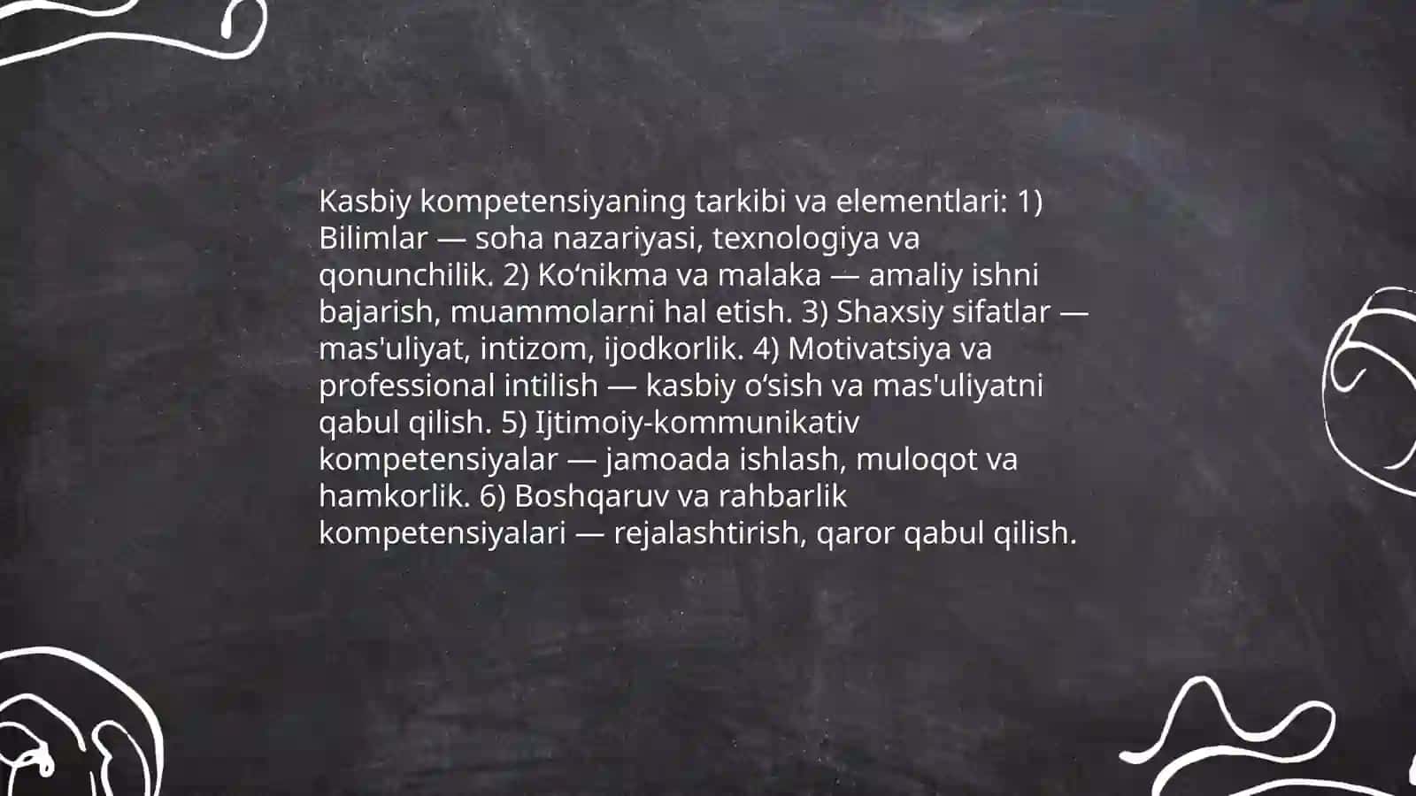 Kasbiy kompetensiya va unga nisbatan yondashuvlar 4