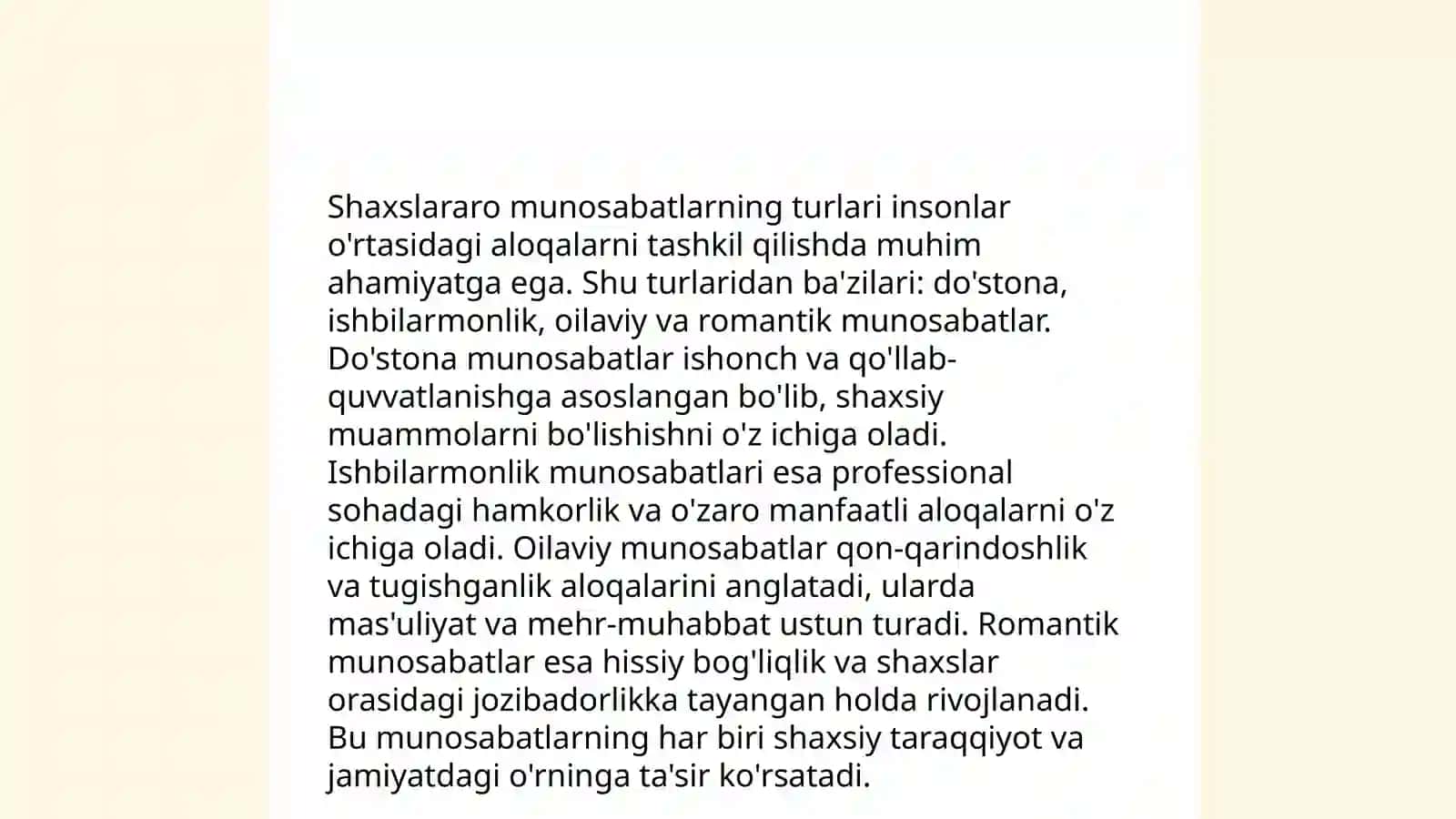Muloqot - shaxslararo munosabatning asosiy sharti va uning muammosi 4