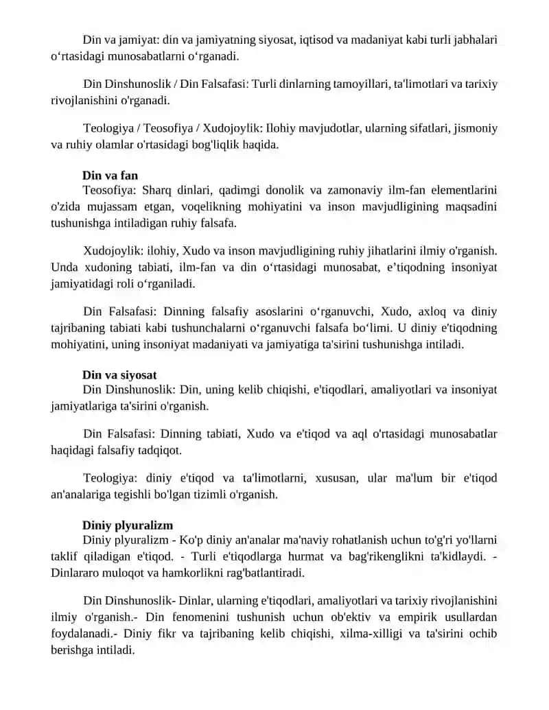 Din Dinshunoslik Din Falsafasi Teologiya Teosofiya Xudojoylik 4