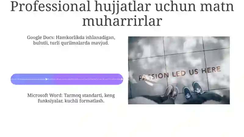 So'z Protsessori va Matn Muharrirlari 4