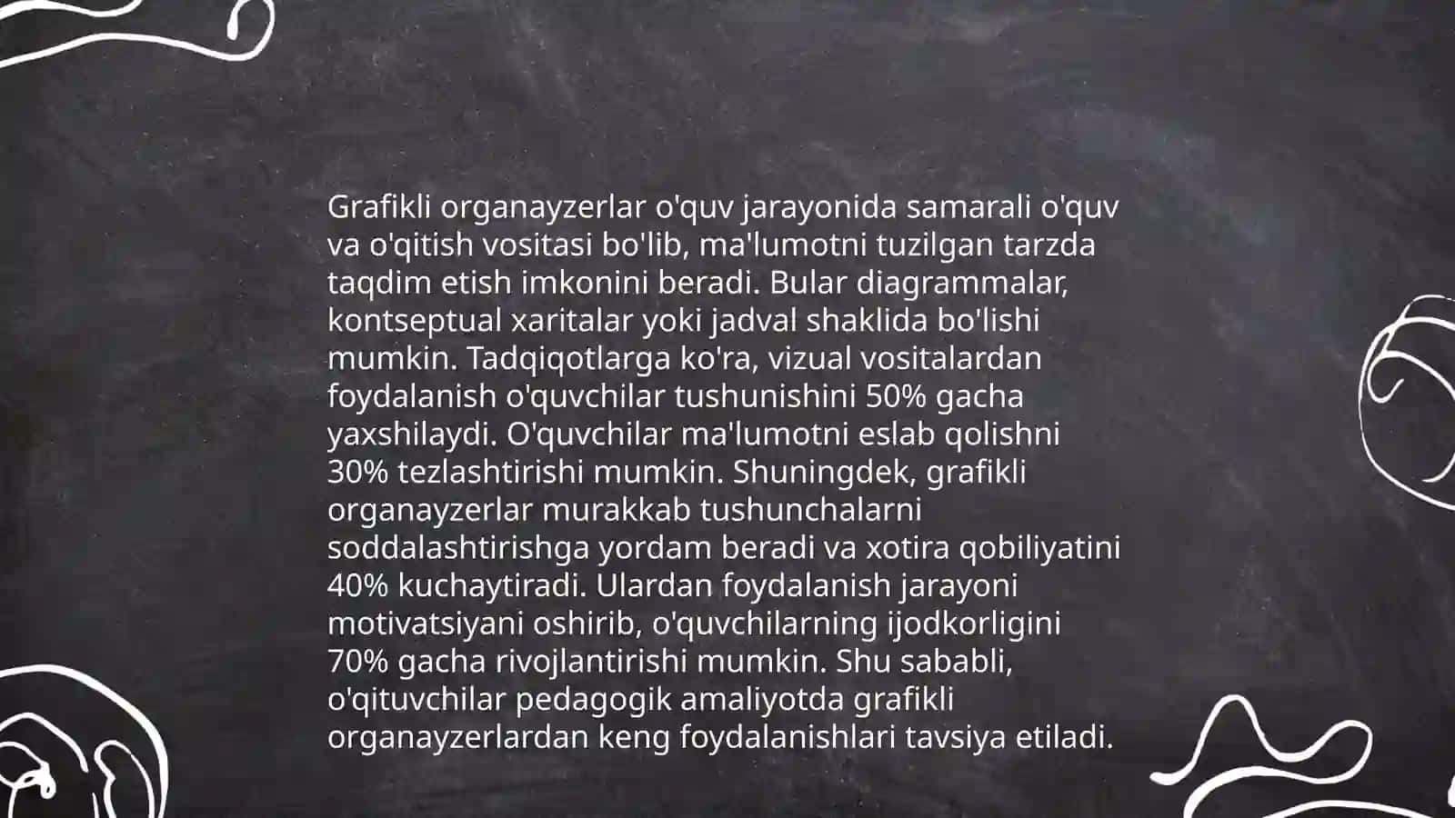 O'qitishning grafikli organayzer vositasidan foydalanish 4