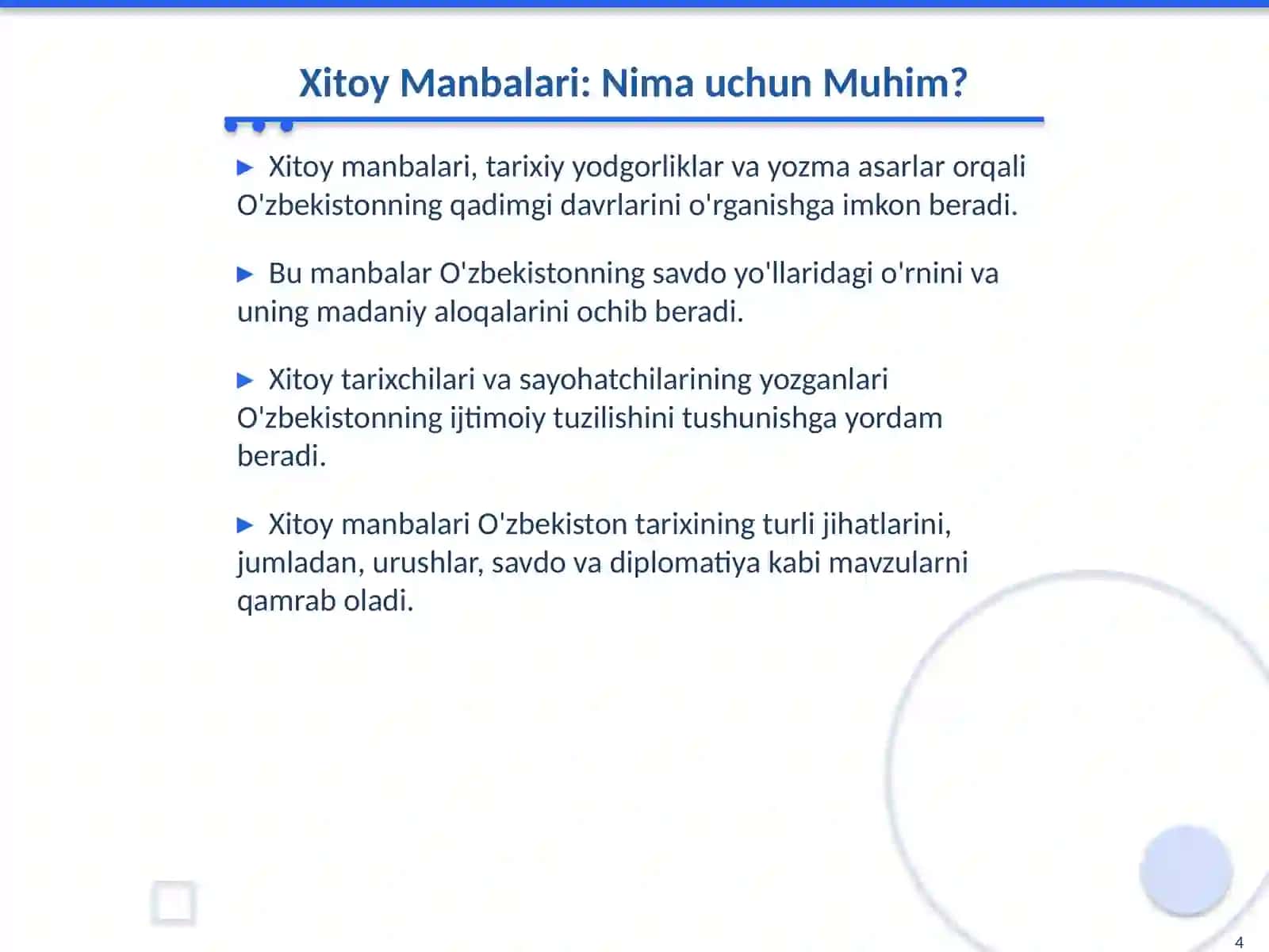 O'zbekiston Tarixiga Oid Xitoy Manbalarining O'rganilishi 4