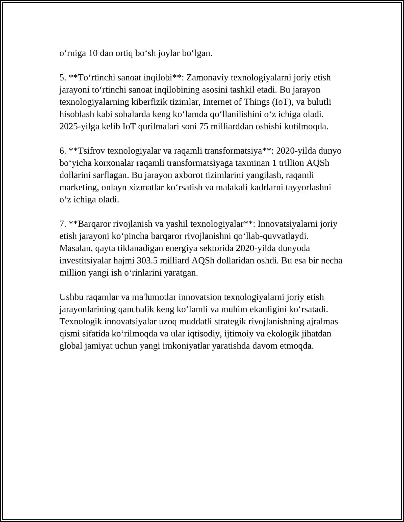 SANOAT AVTOBOMILSOZLIK SOHASINI RIVOJLANISHI 4