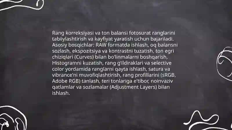 Rasmning kompozitsiyasi, ranglari, formatlari 4