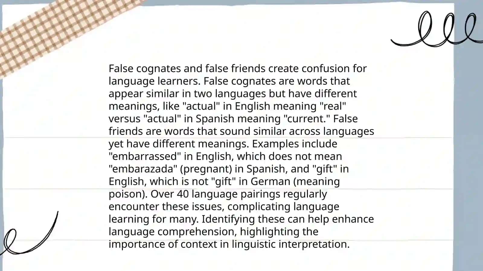Lexical problems in translation 4