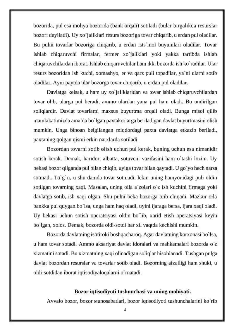 Bozor va uning vazifalari 4