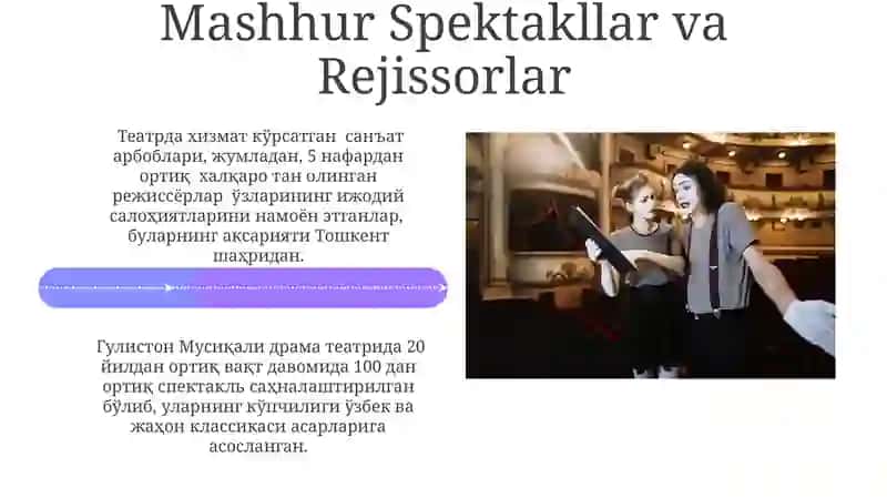 Guliston Musiqali Drama Teatri 4