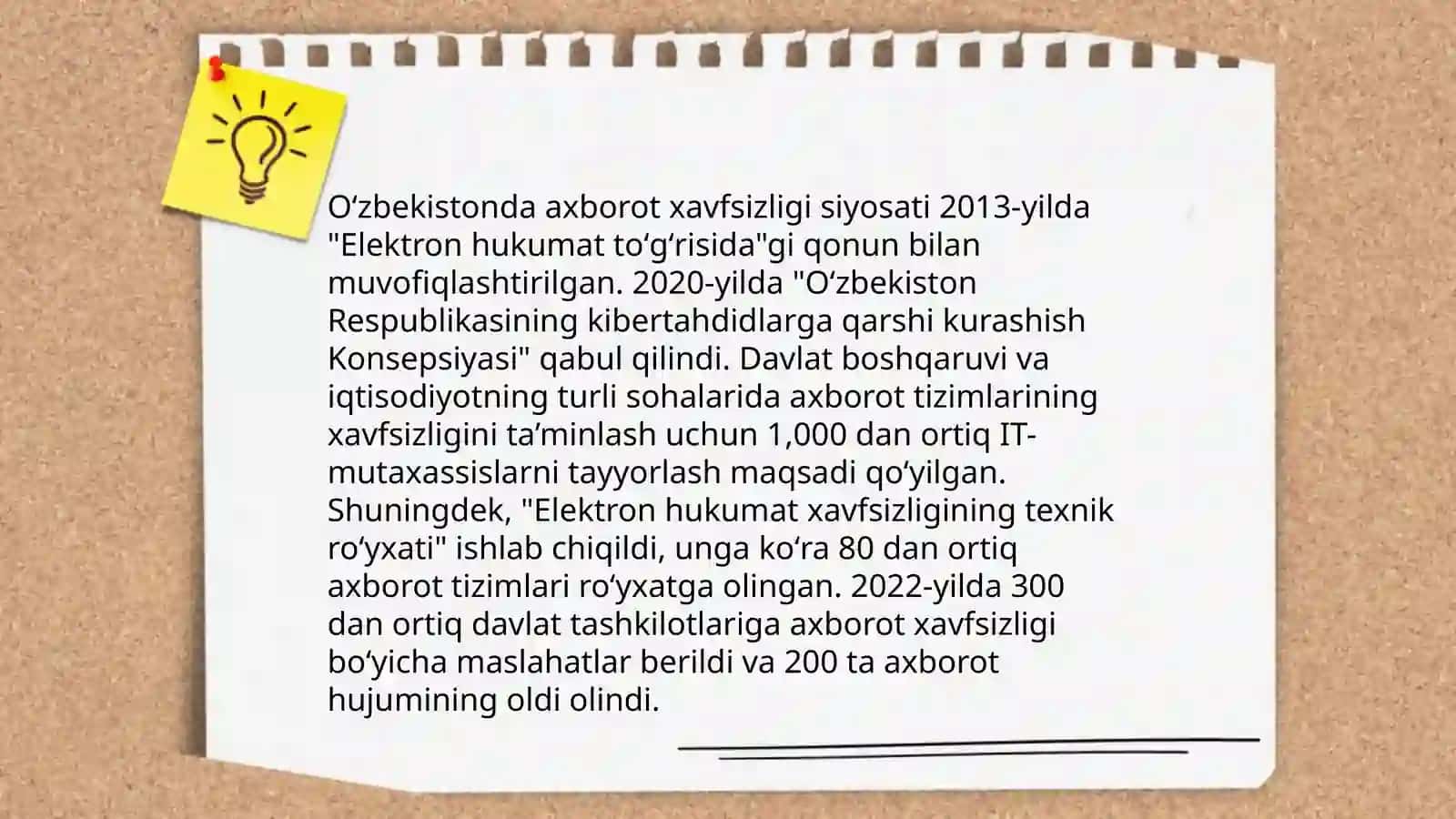 Oʻzbekistonda axborot xavfsizligining maʼnaviy va huquqiy asoslari 4