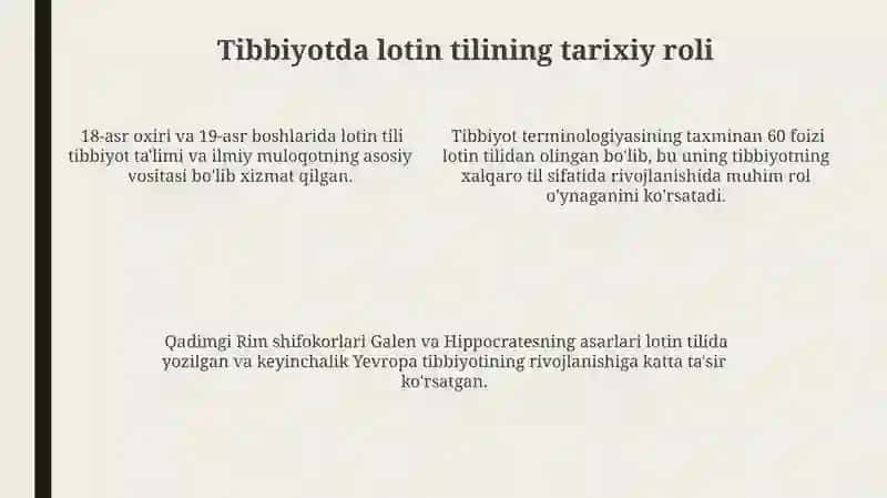 Anatomiya va fiziologiya sohasidagi lotincha atamalar 4