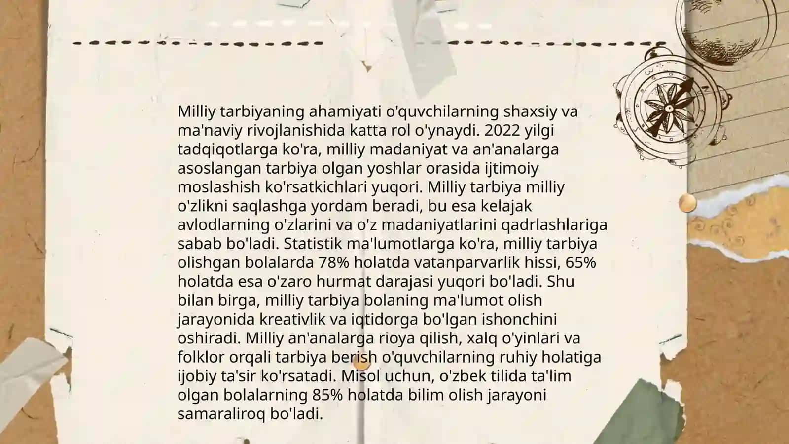 Milliy tarbiya mazmunini va uni takomillashtirish 4