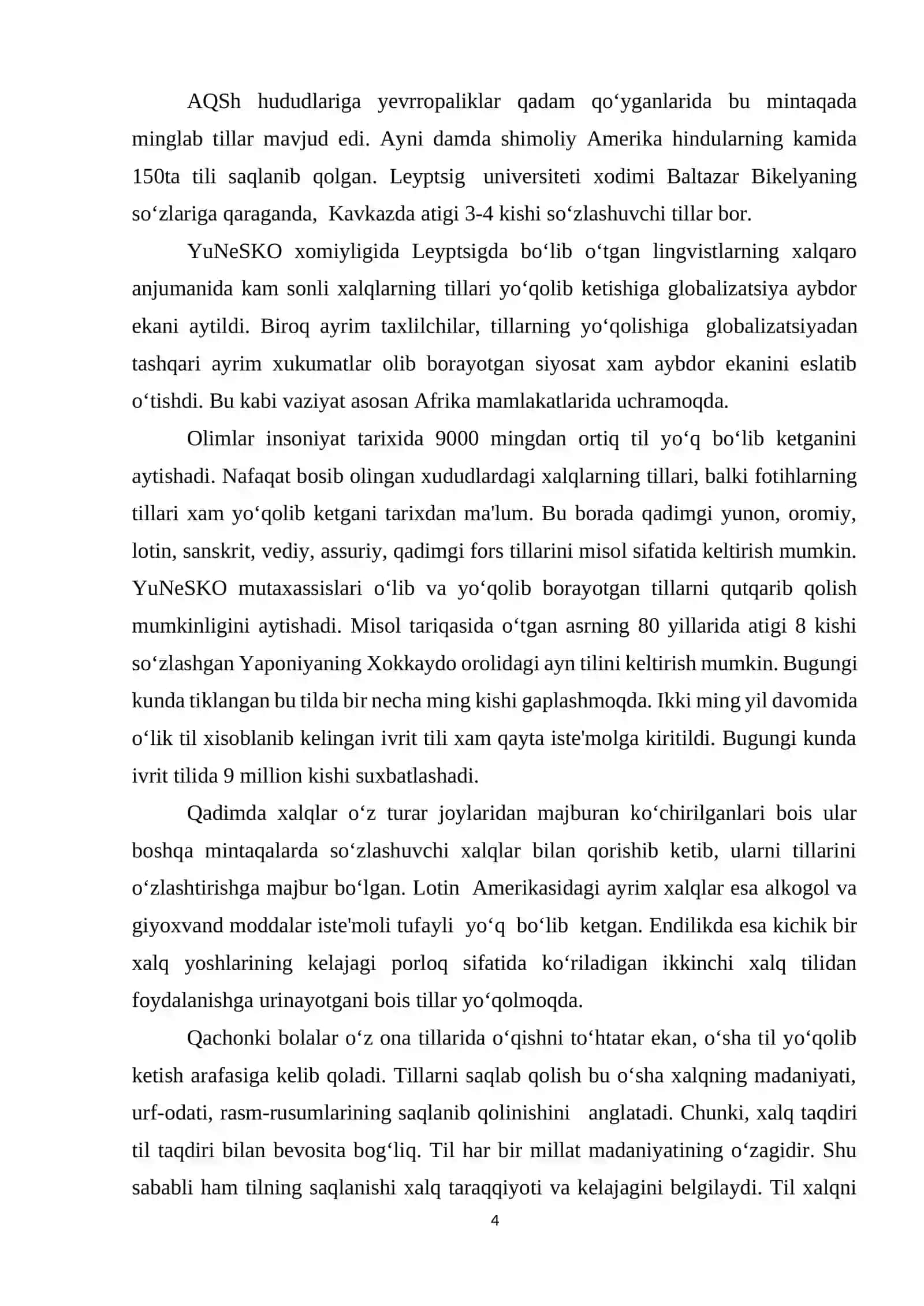 “Milliy tiklanishdan milliy yuksalish”ga o'tish davrida davlat tilining ahamiyati 4