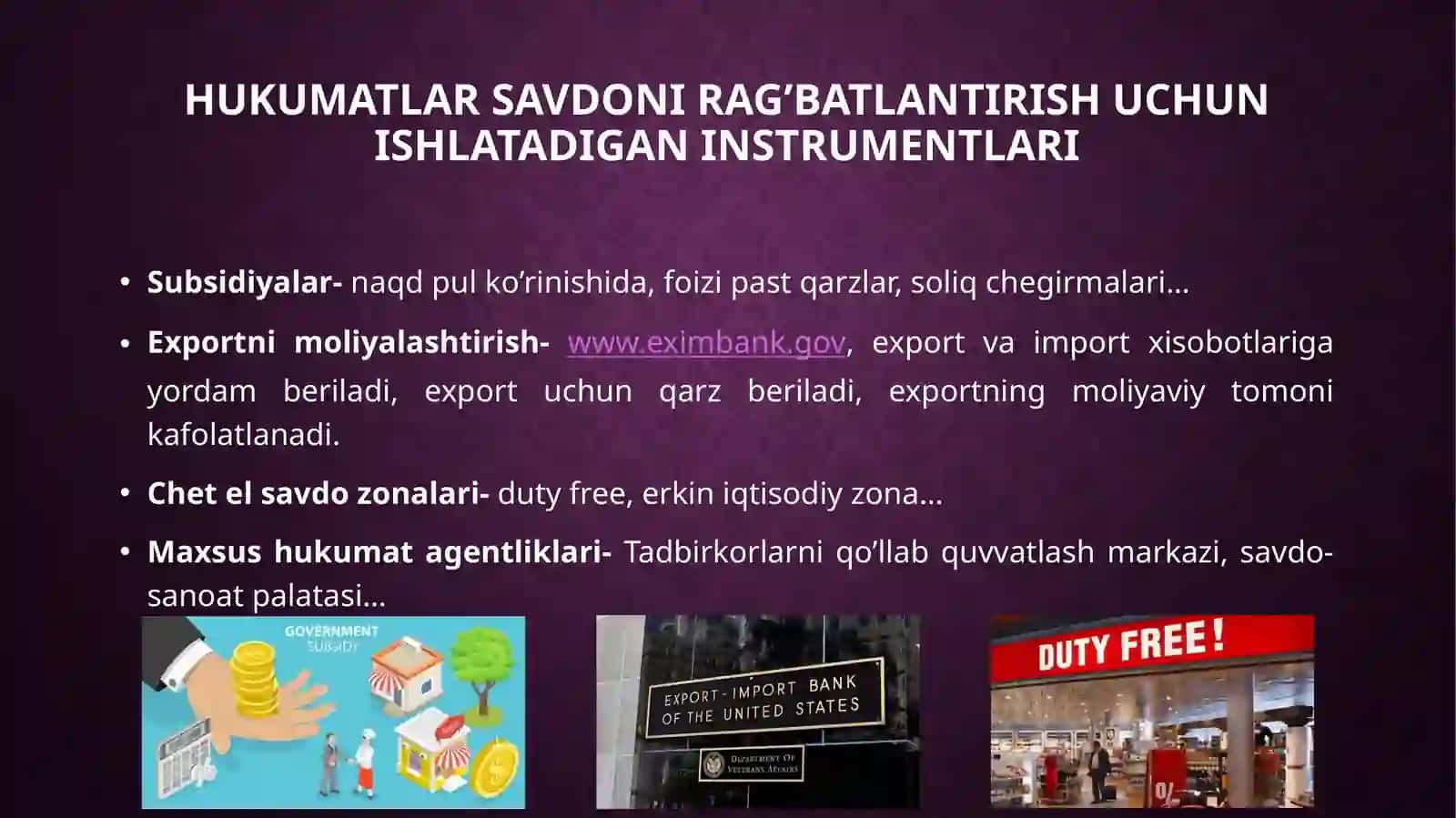Savdoning Siyosiy iqtisodiyoti 4