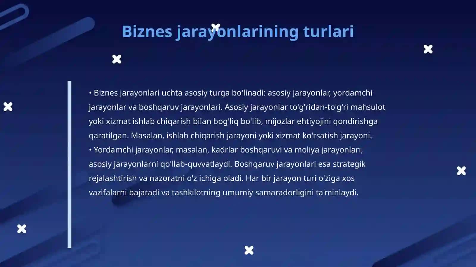 Biznes jarayonlari va ularni hisobga olish 4