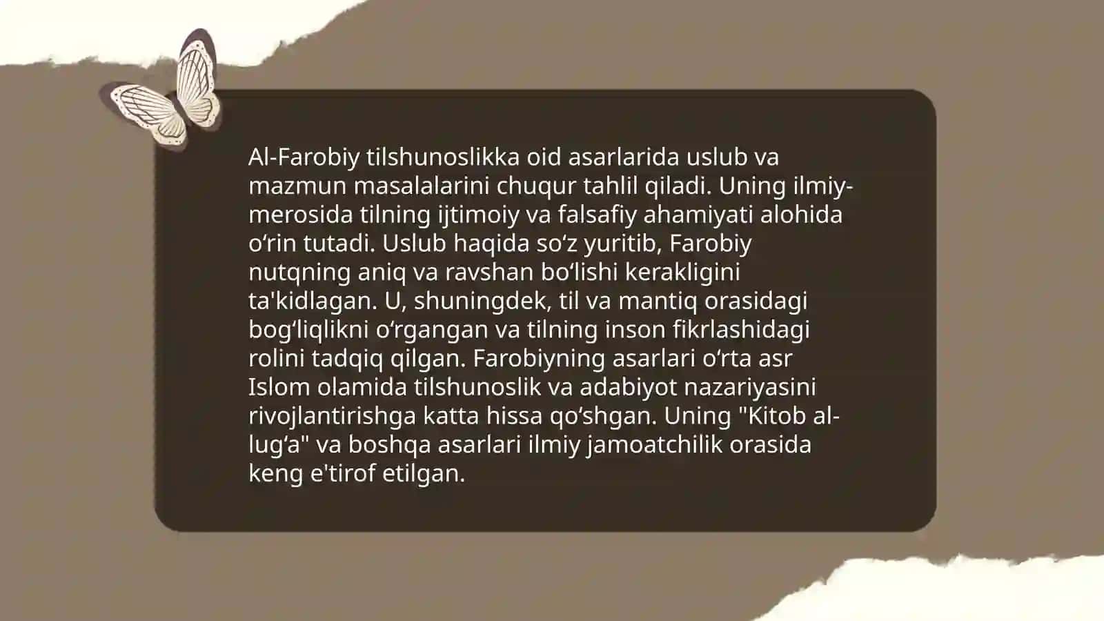 Abu Nasr Farobiyning tilshunoslikka oid asarlari tahlili 4